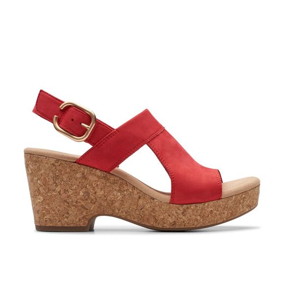 Clarks Shoes - Clarks Womens Giselle Rose Red Shoes (NWT)